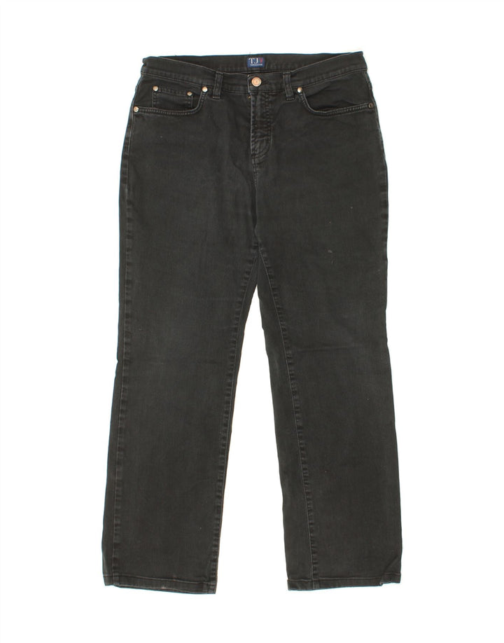 TRUSSARDI Womens Straight Jeans W30 L28 Black Cotton Vintage Trussardi and Second-Hand Trussardi from Messina Hembry 
