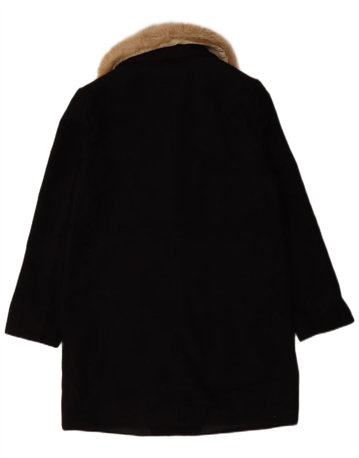 Topshop Manteau surdimensionné pour femme UK 10 Petit Noir Polyester
