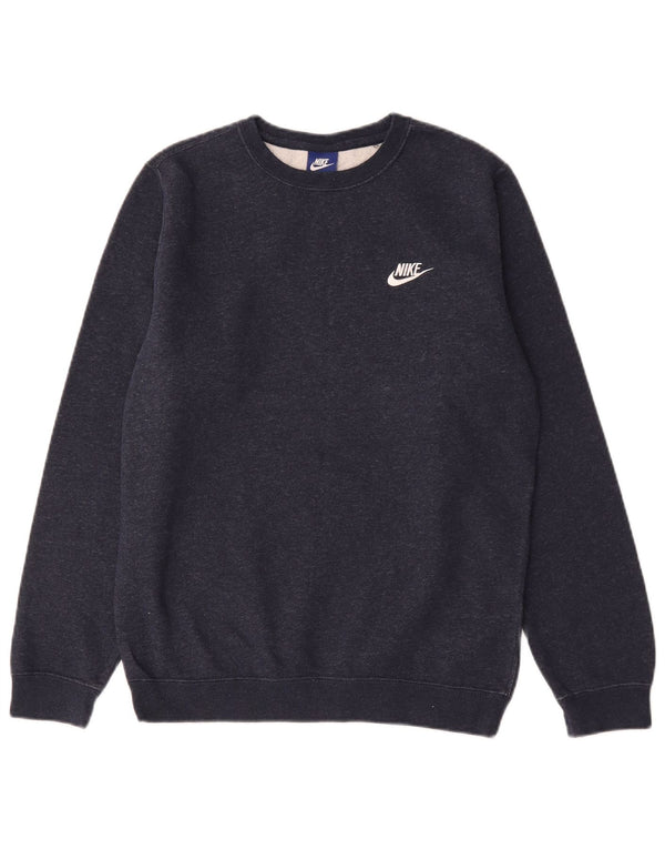 Hanorac pentru bărbați Nike Pulover mic, albastru bleumarin, bumbac