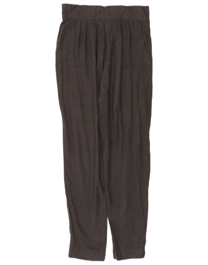 French Connection Womens Pegged Suit Trousers UK 12 Medium W30 L31 Grey