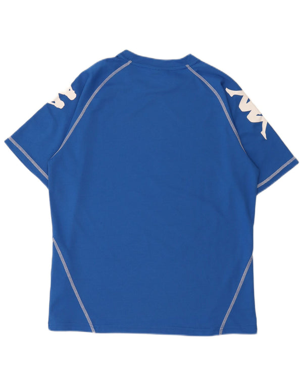 Kappa Mens Graphic T-Shirt Top Large Blue Polyester