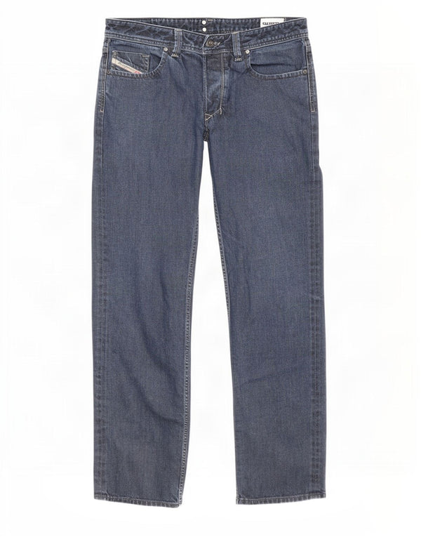 Мужские прямые джинсы Diesel Larkee W34 L34, темно-синий, хлопок
