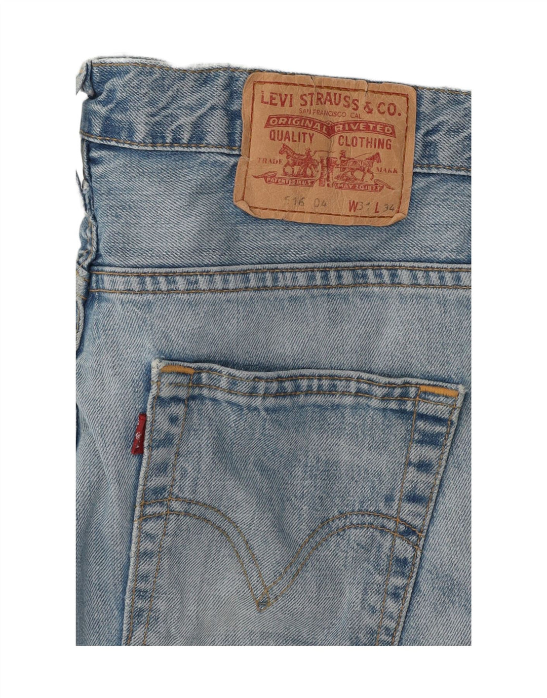 LEVI'S Mens 516 Denim Shorts W31 Medium  Blue Vintage Levi's and Second-Hand Levi's from Messina Hembry 