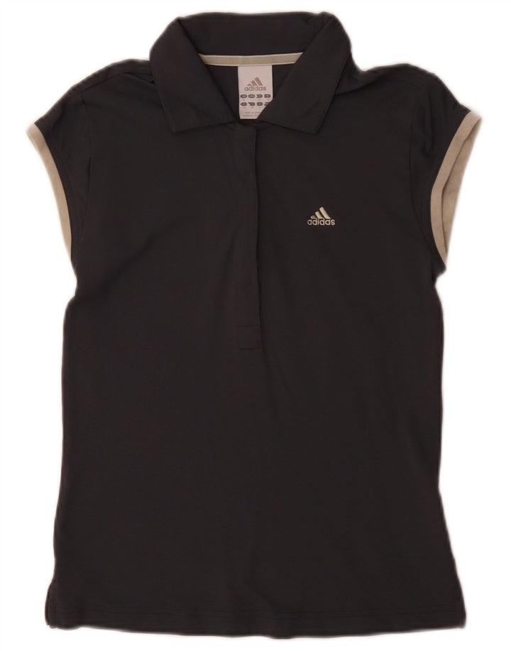Adidas Dame Climalite Polo shirt UK 8 Small Grå Polyamid