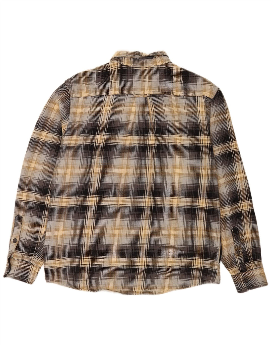 Orvis Mens Flannel Shirt Large Multicoloured Plaid Cotton
