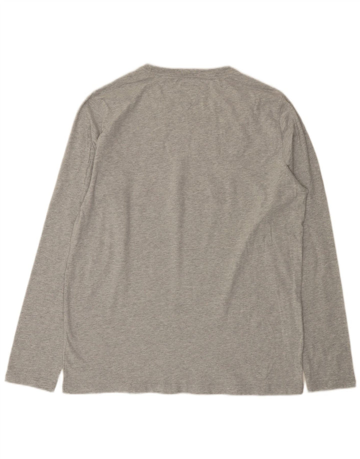 Tommy Hilfiger Uomo Graphic Top Manica Lunga 2XL Cotone Grigio
