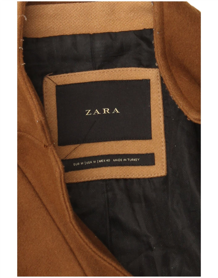 Zara Herre Overfrakke UK 38 Medium Brun