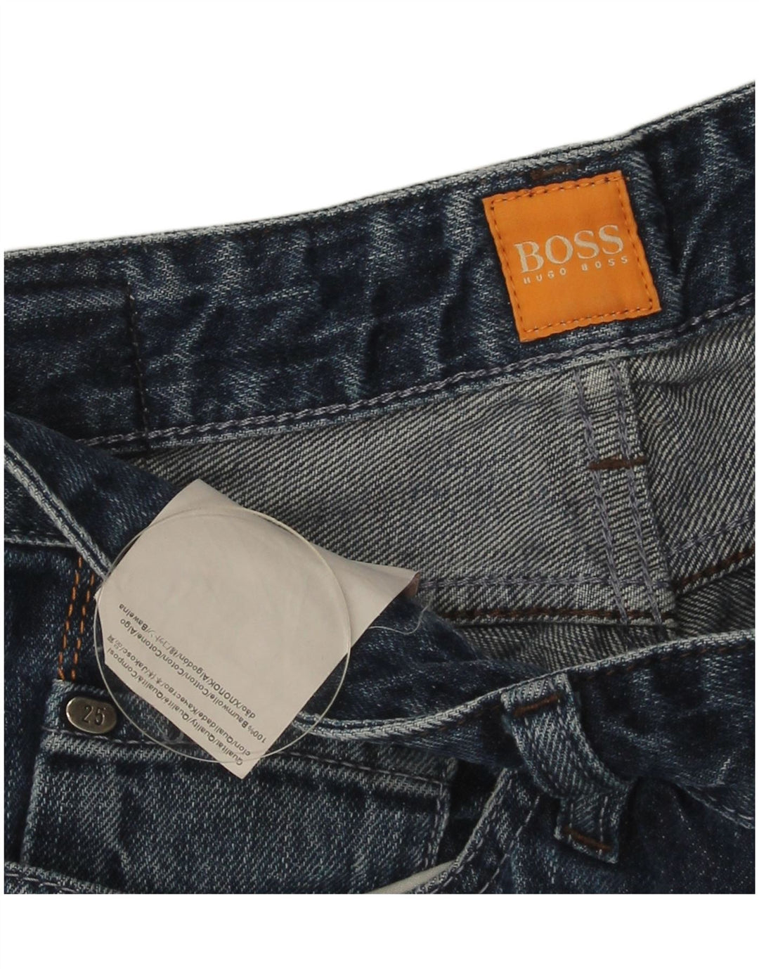 Hugo Boss Mens Straight Jeans W31 L34 Blue Cotton
