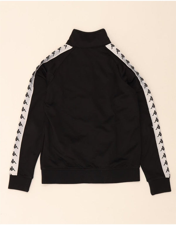Kappa Boys Graphic Tracksuit Top Jacket 13-14 Years Black Colourblock