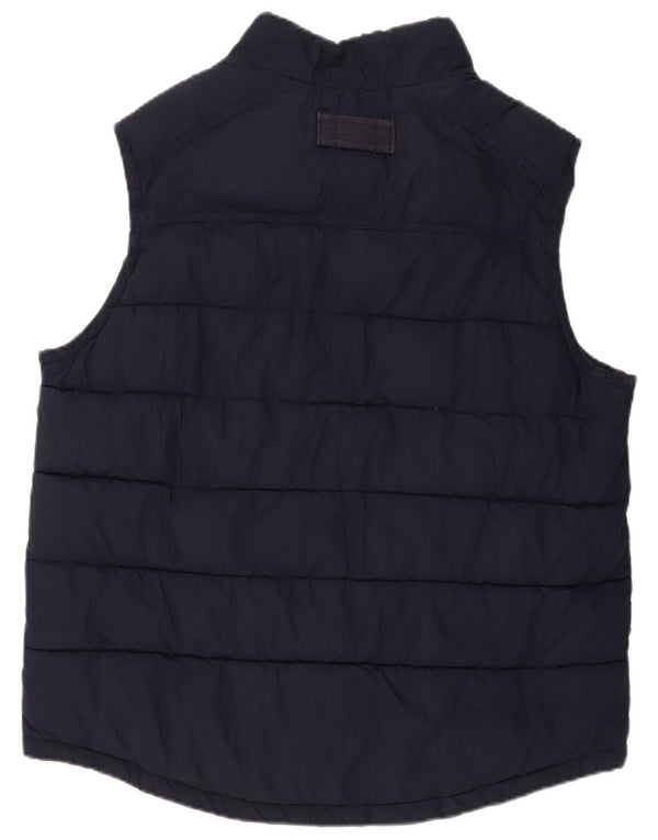 Fat Face Mens Padded Gilet UK 42 XL Navy Blue Cotton