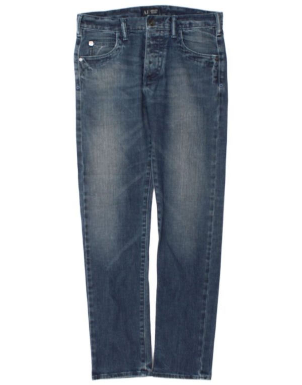 Jeans slim da uomo Armani W32 L32 in cotone blu