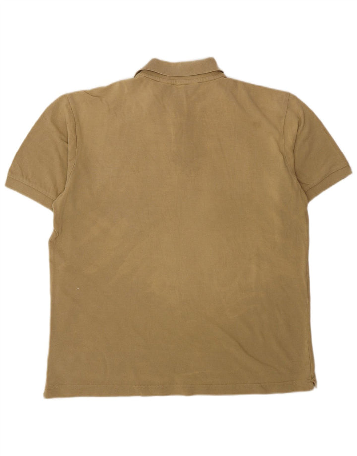 KAPPA Mens Polo Shirt Large Beige Cotton