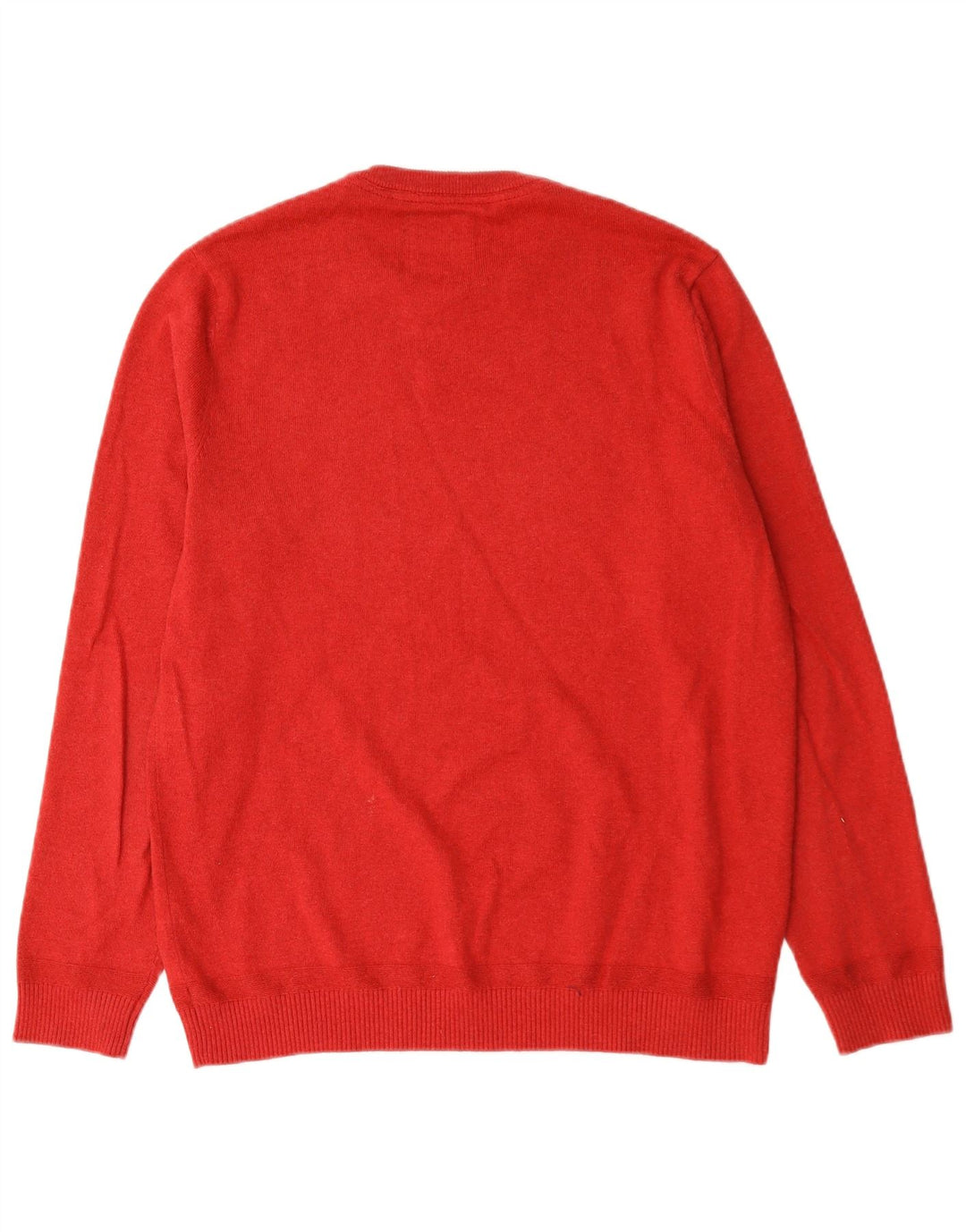 Maglione maglione girocollo da uomo Fat Face grande cotone rosso