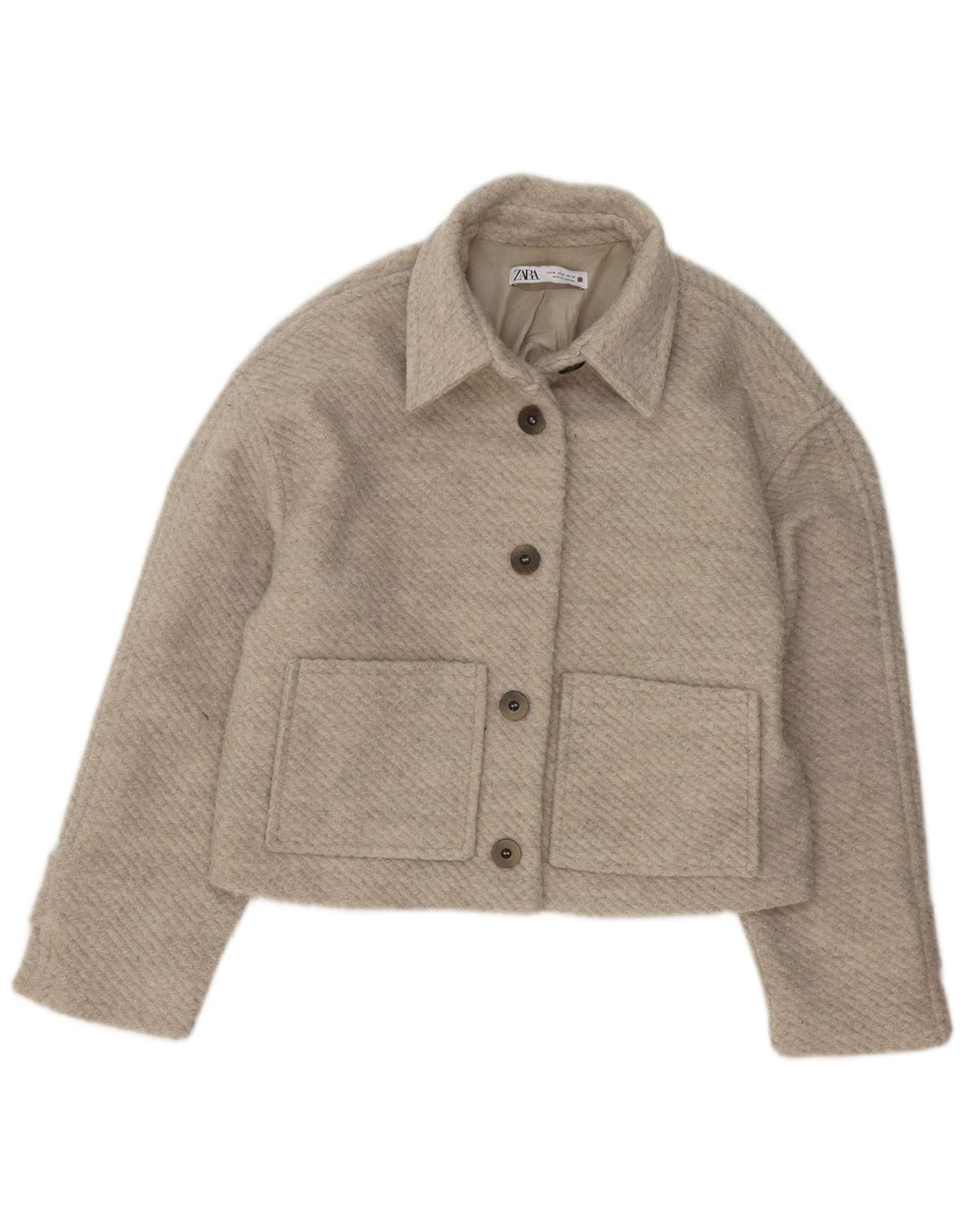 Giubbotto bomber da donna ZARA UK 14 beige medio