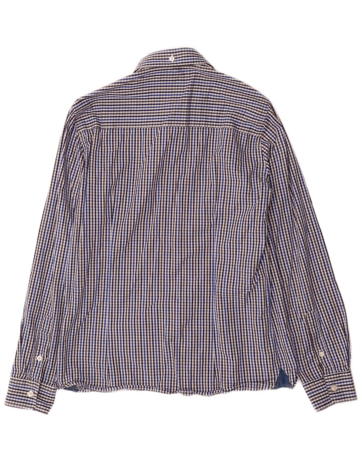 Geox Mens Respira Shirt Medium Blue Gingham