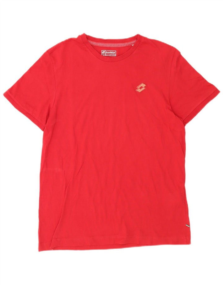Lotto Mens T-Shirt Top Large Red Cotton