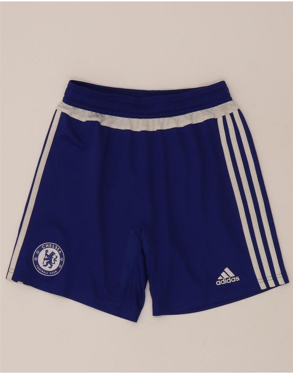 Adidas drenge Climacool grafiske sportsshorts 11-12 år blå farveblok