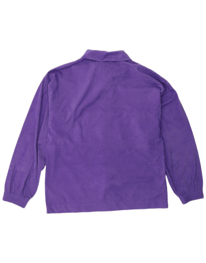 VERTICAL Herre velour træningsdragt Topjakke Medium Lilla Colourblock