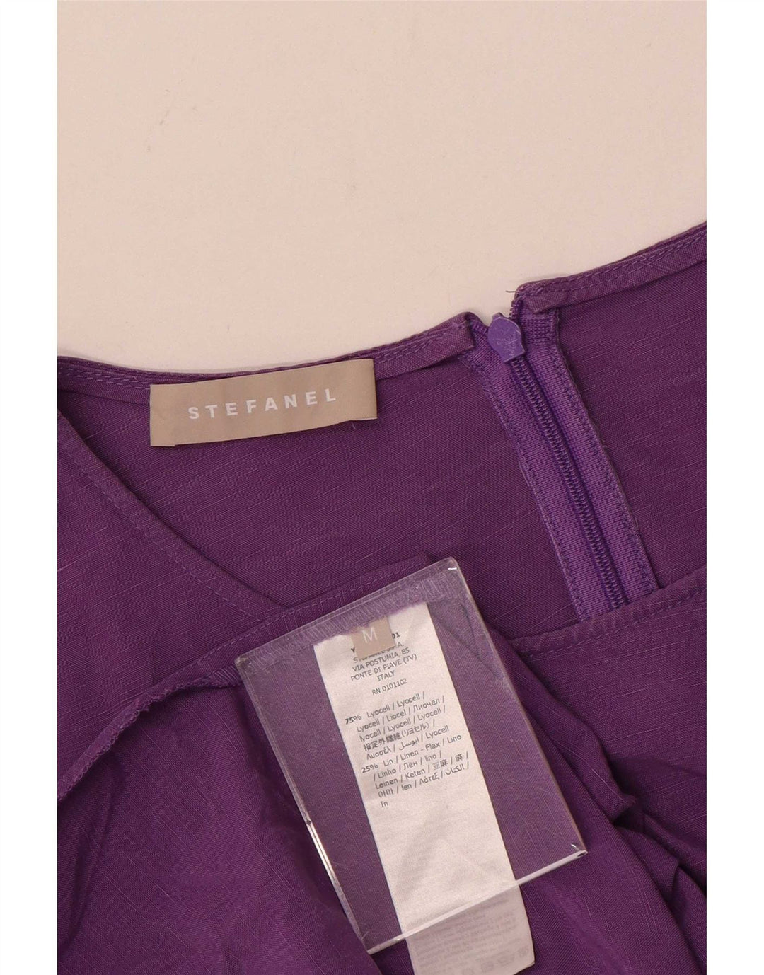 Rochie maxi supradimensionată pentru femei Stefanel UK 14 Medium Purple Lyocell