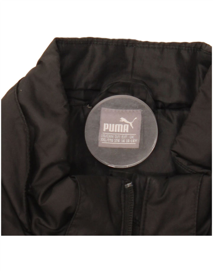 Puma Boys Padded Jacket 15-16 Years 2XL Black