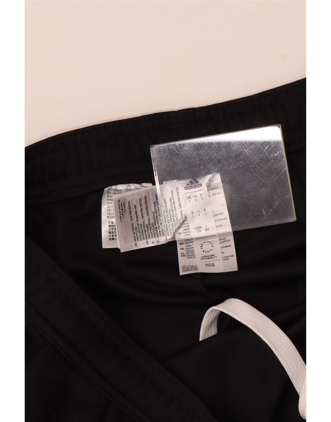 Adidas Pantalon de survêtement pour homme Large Noir Polyester