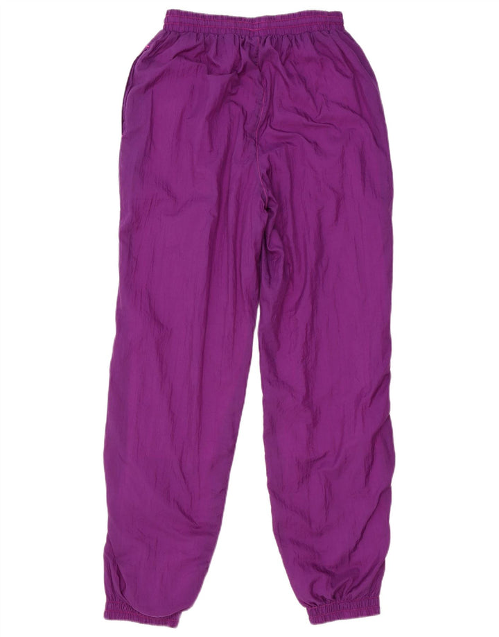 Vintage Womens Full Tracksuit UK 12 Medium Purple Colourblock Polyamide