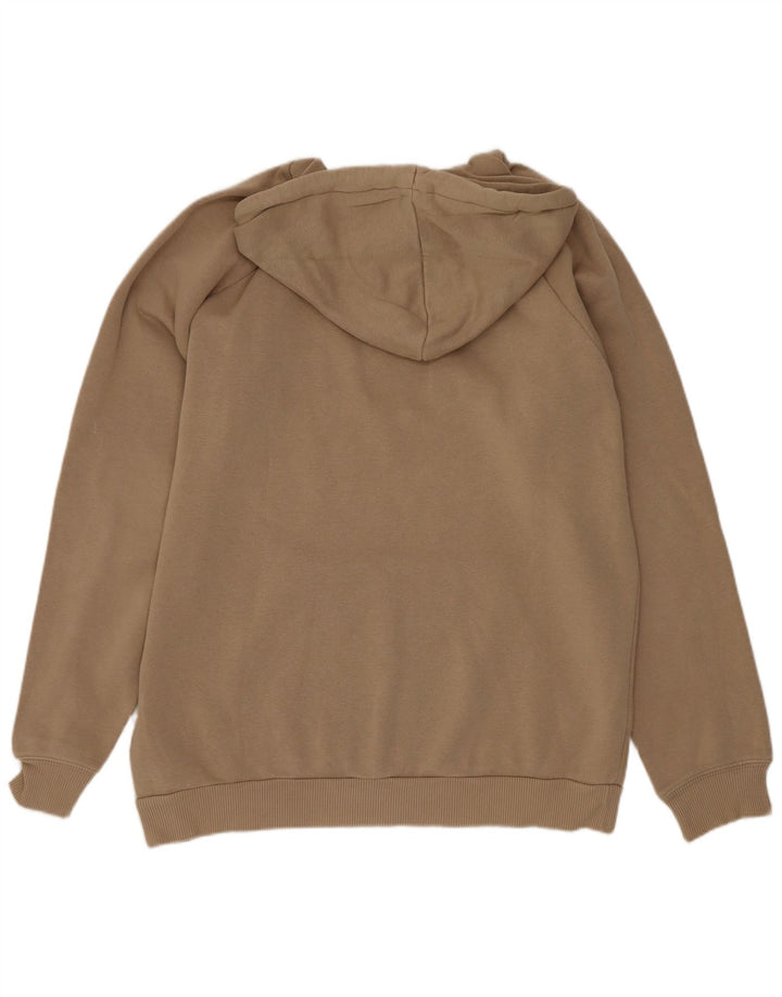 Adidas Mens Graphic Hoodie Jumper Medium Beige Cotton