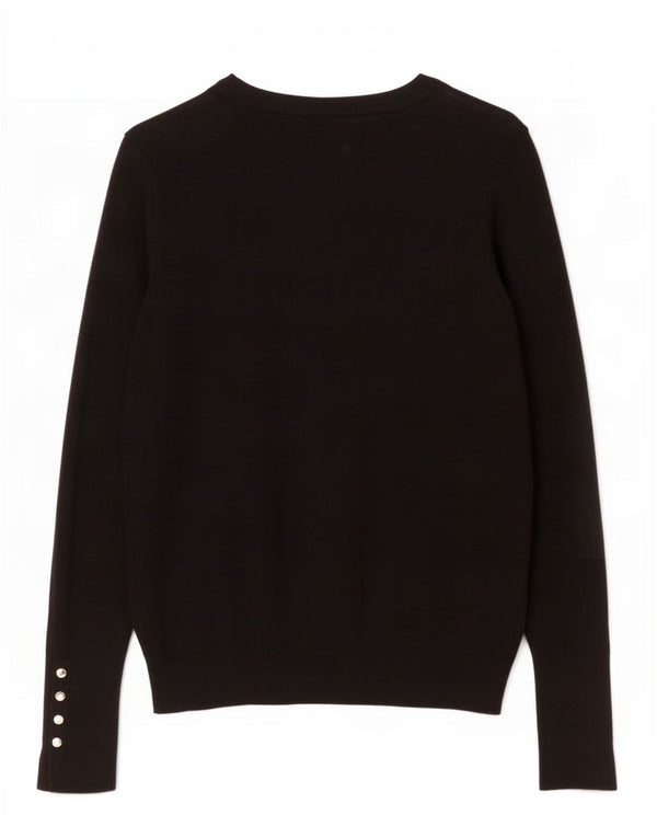 Maglione cardigan da donna Zara UK 14 grande viscosa nera