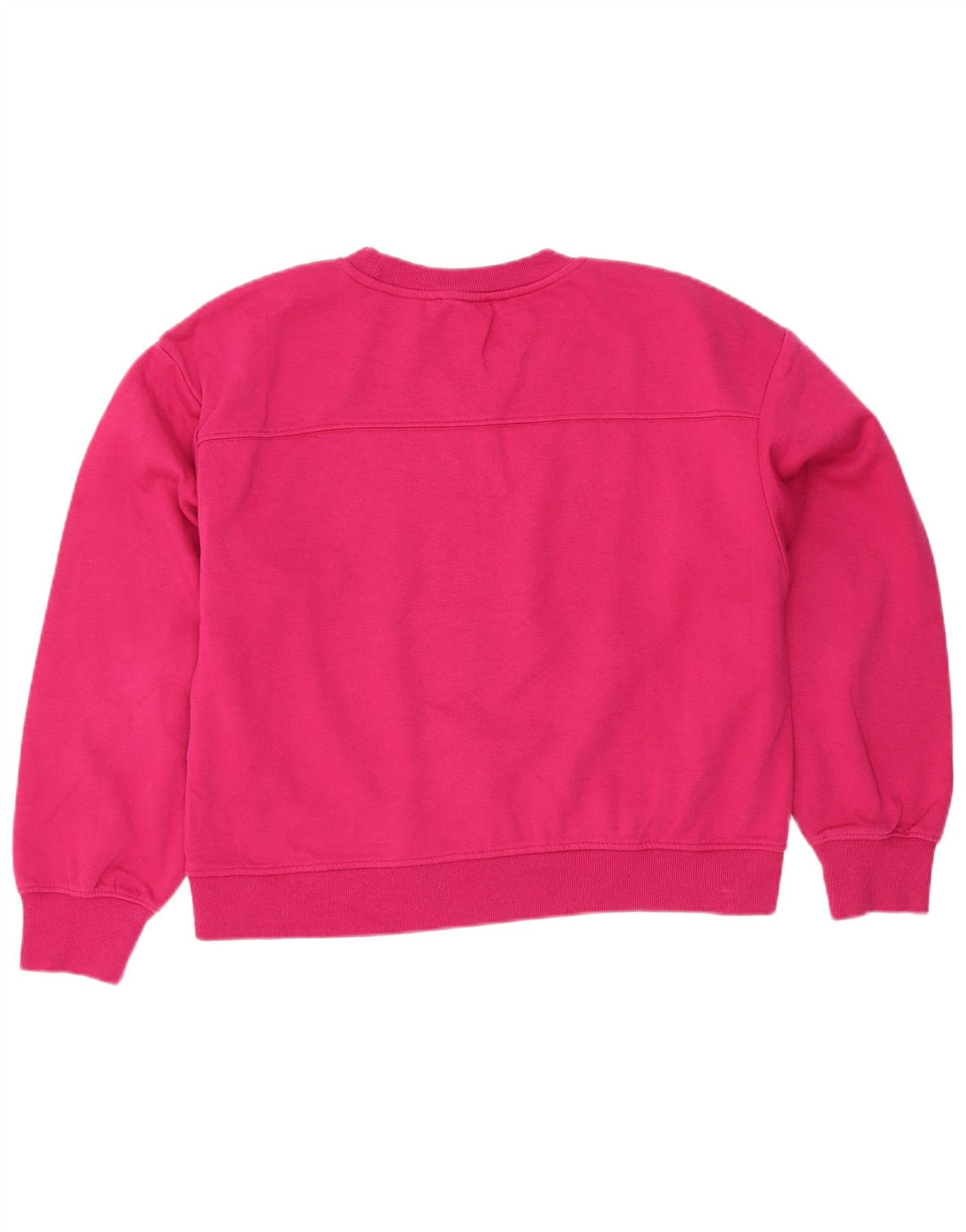 Zara Womens Crop Sweatshirt Jumper UK 16 Large Pink