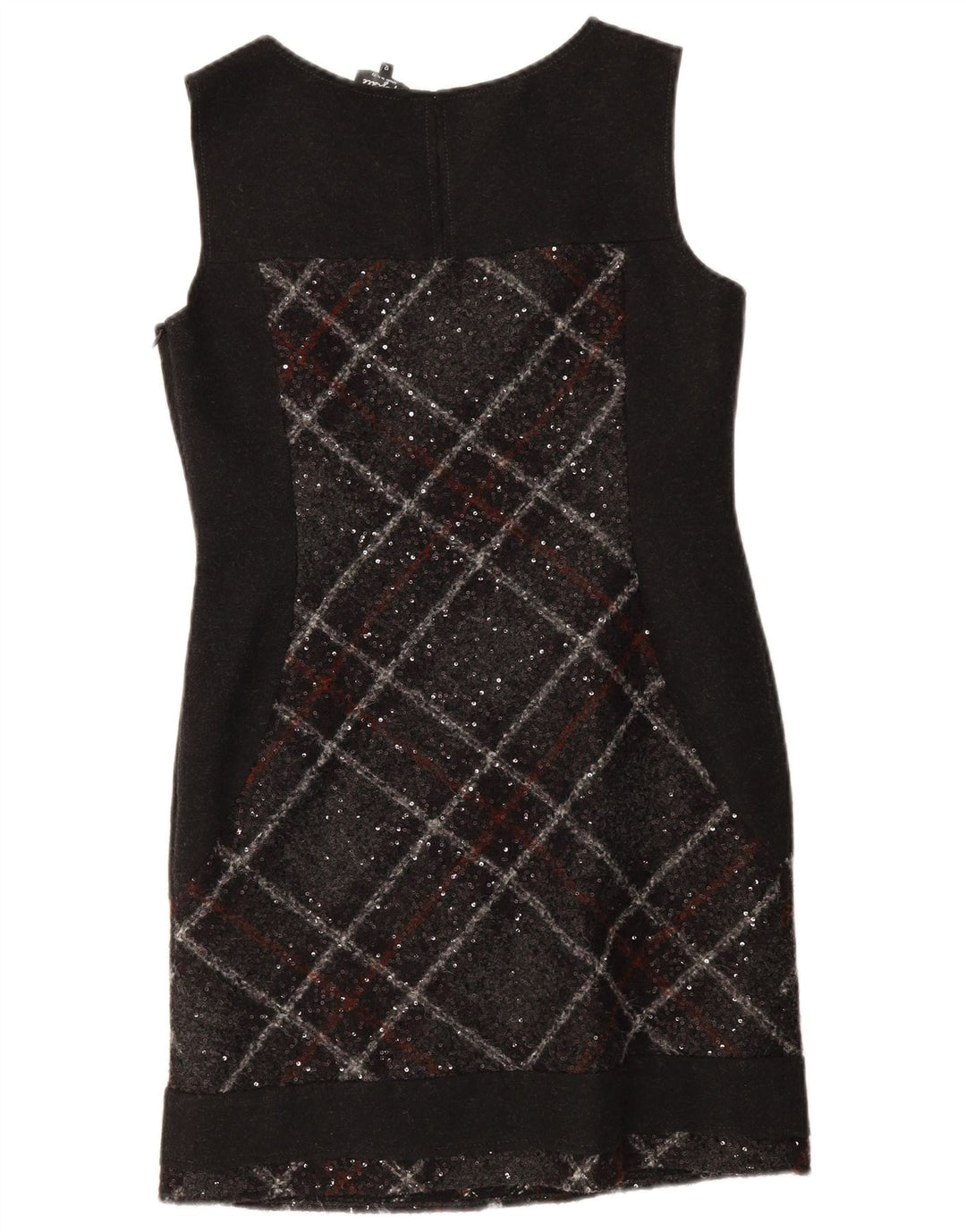 Marks & Spencer Womens Per Una Sheath Dress UK 12 Medium Black Check