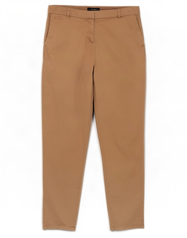 Marks & Spencer Pantalones chinos ajustados para mujer UK 12 Medium W30 L29 Beige