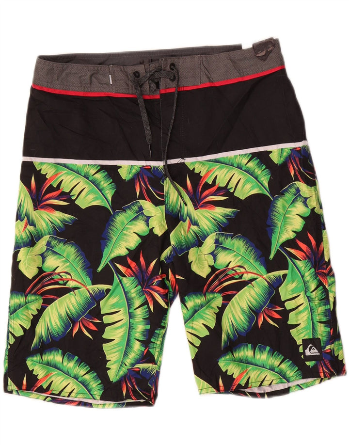 Quiksilver Short de Bain Homme Medium Noir Floral Polyester