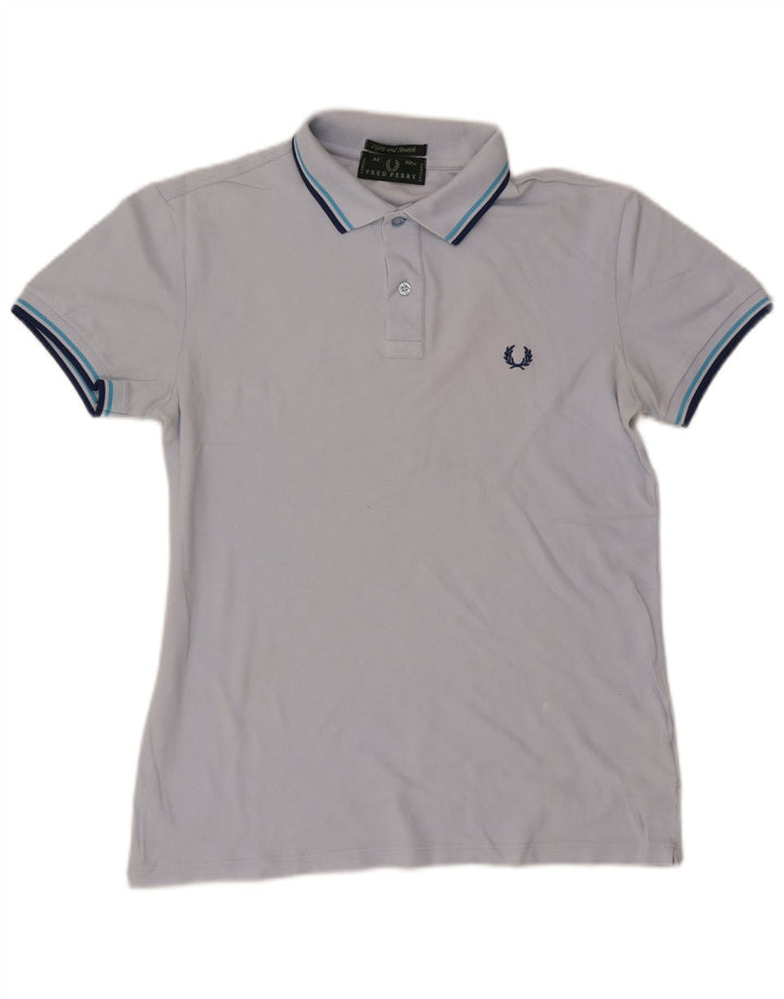 Fred Perry Ανδρικό πουκάμισο πόλο με μεσαίο μπλε βαμβακερό ριγέ