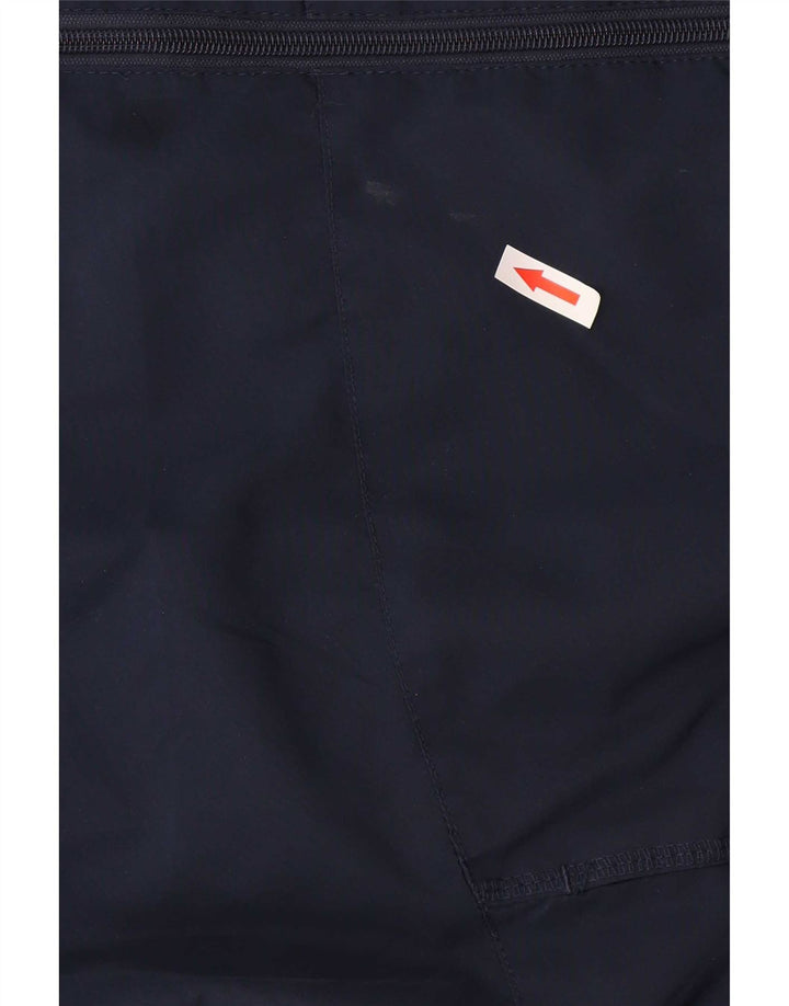Umbro Mens Hooded Rain Jacket UK 42 XL Navy Blue Colourblock Polyester