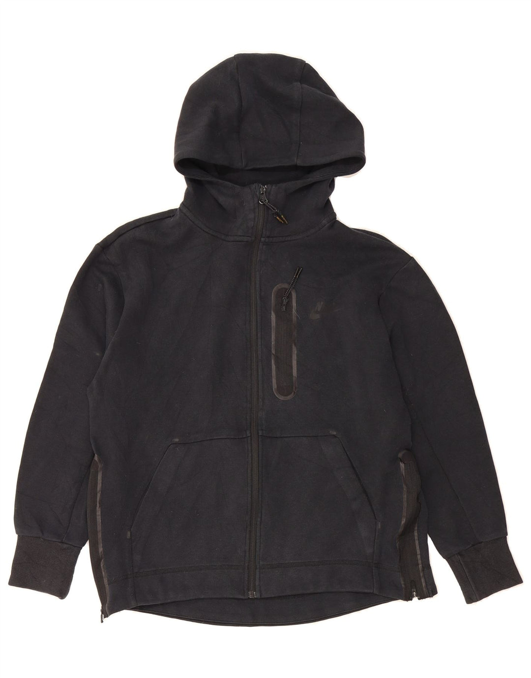 NIKE Mens Zip Hoodie Sweater XS Navy Blue Cotton Vintage Nike and Second-Hand Nike from Messina Hembry 