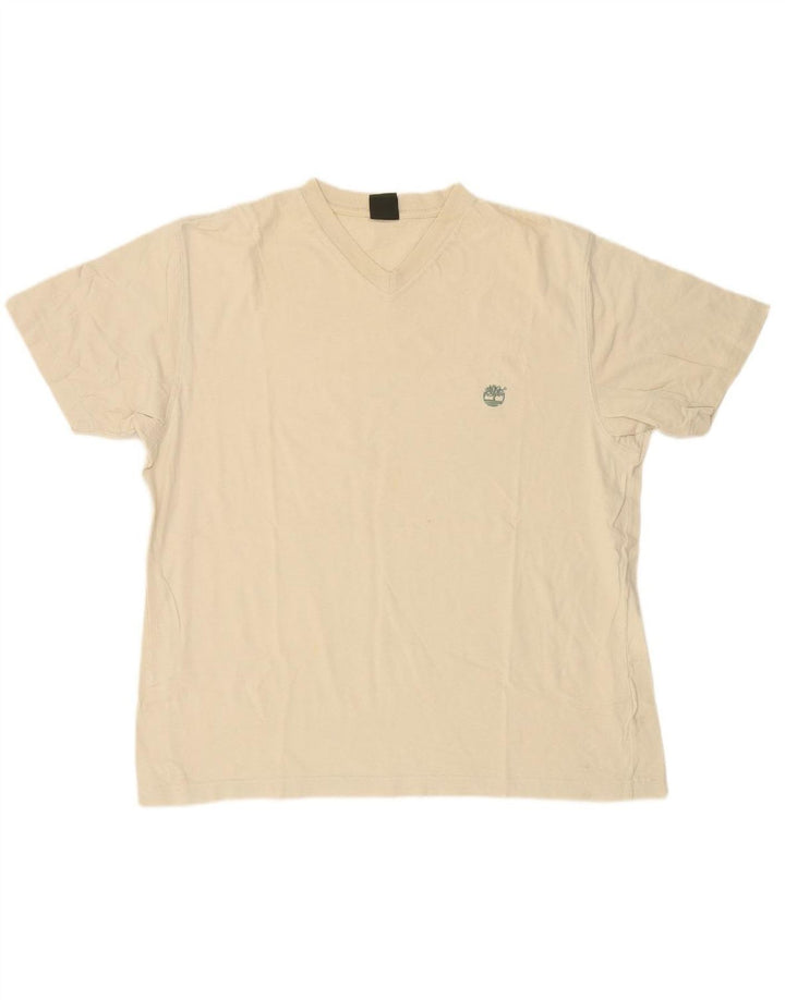 Camiseta masculina TIMBERLAND XL algodão bege