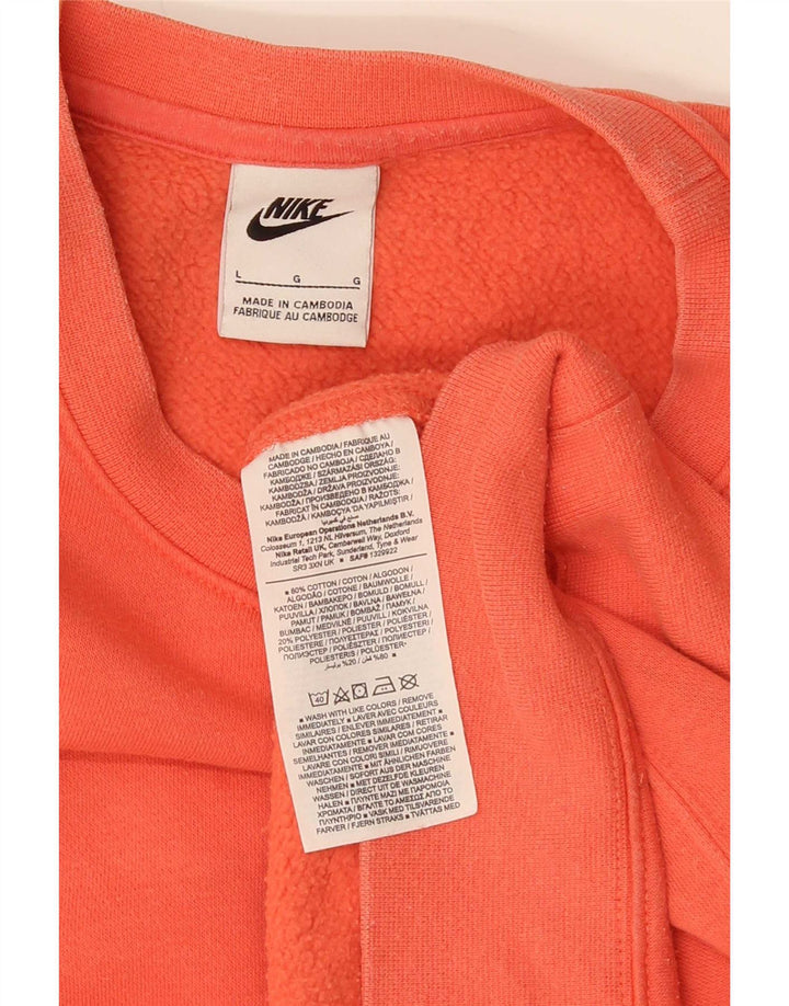 Felpa Nike Uomo Maglione Large Rosa Cotone