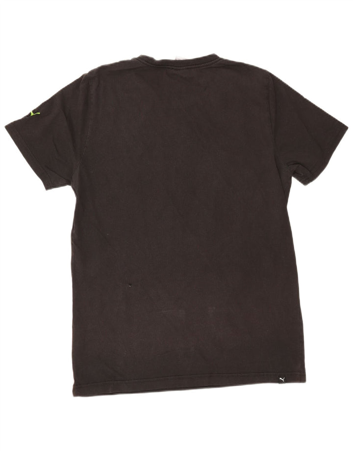 PUMA Mens Graphic T-Shirt Top Medium Black