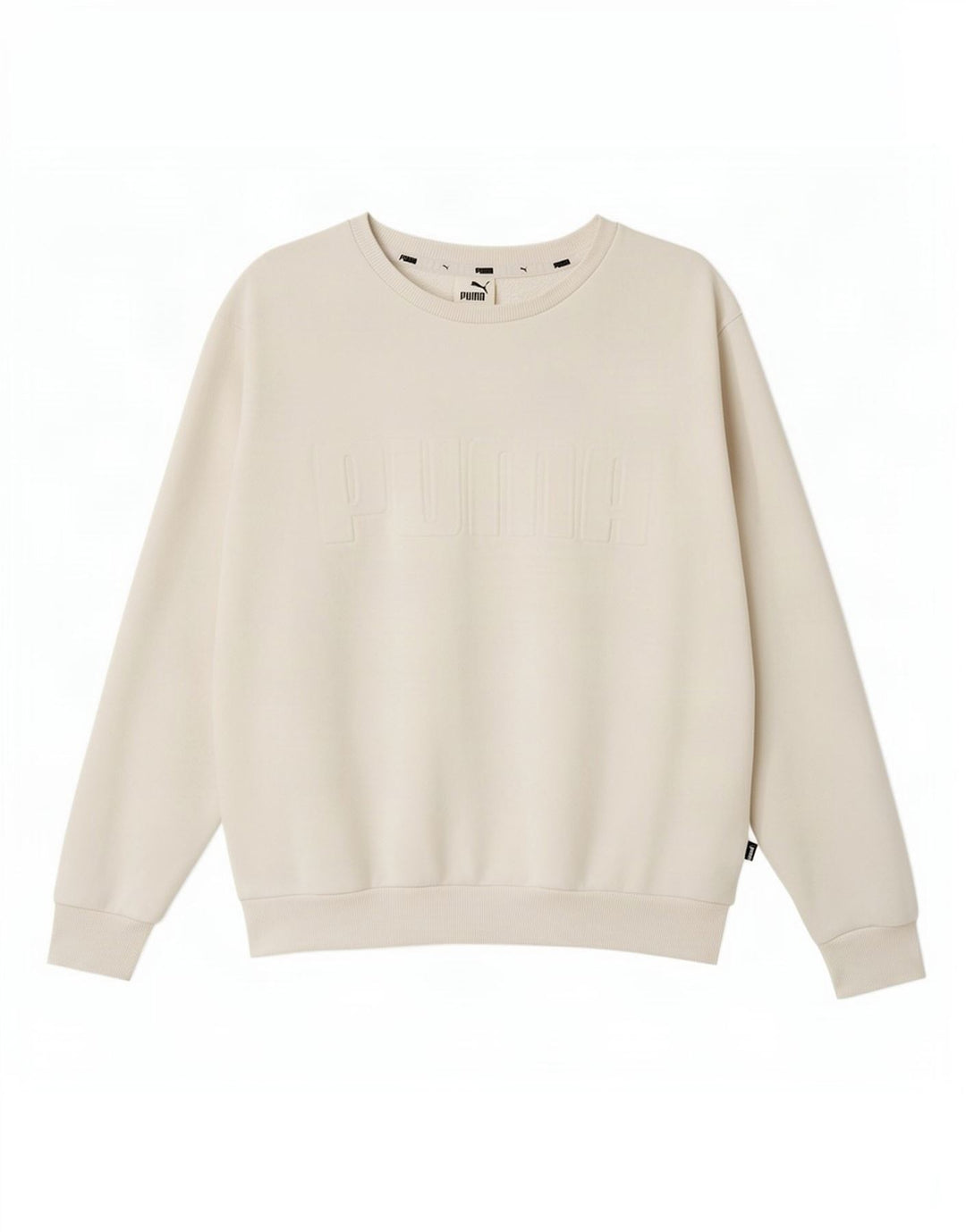 Puma Womens Graphic Sweatshirt Jumper UK 16 Large White Cotton