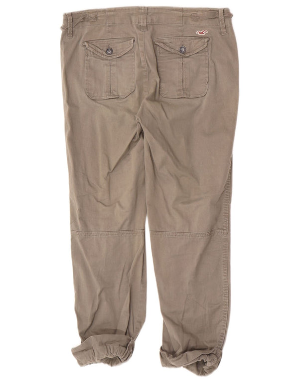 Hollister Mujer Joggers Pantalones Casuales US 1 XS W30 L23 Algodón Gris