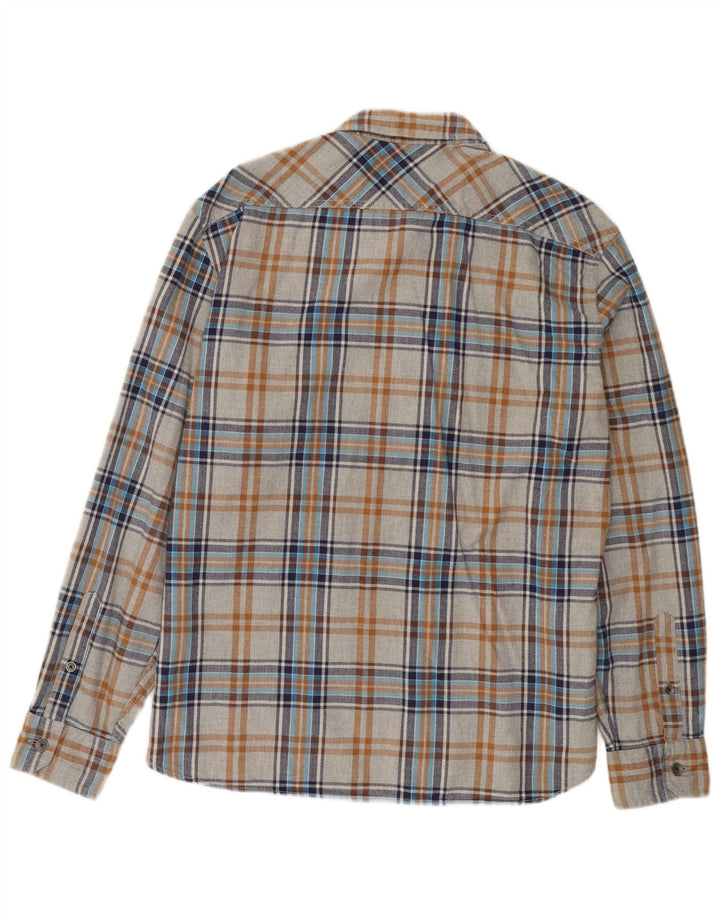 Cămașă de flanel pentru bărbați Marks & Spencer, XL, bumbac cu carouri gri