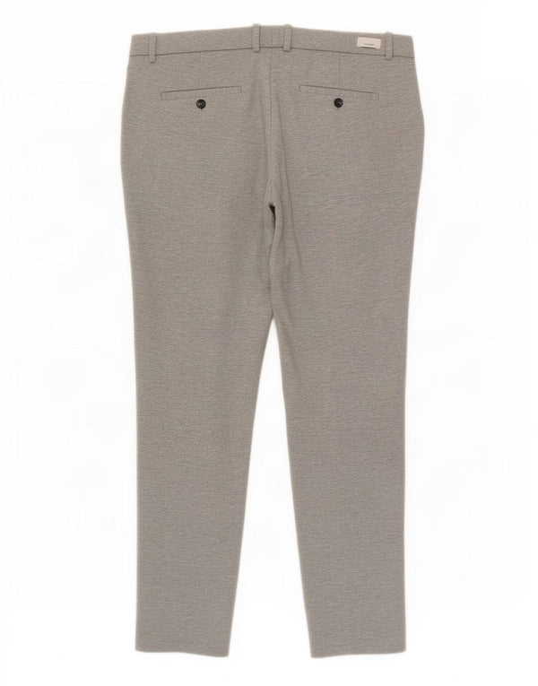 Marc O'Polo Womens Slim Suit Trousers EU 42 Large W34 L28 Grey Flecked