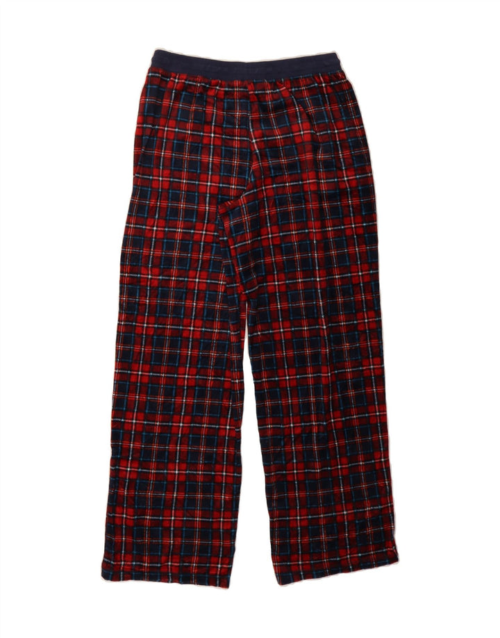 NAUTICA Womens Tracksuit Trousers UK 6 XS  Red Check Polyester Vintage Nautica and Second-Hand Nautica from Messina Hembry 