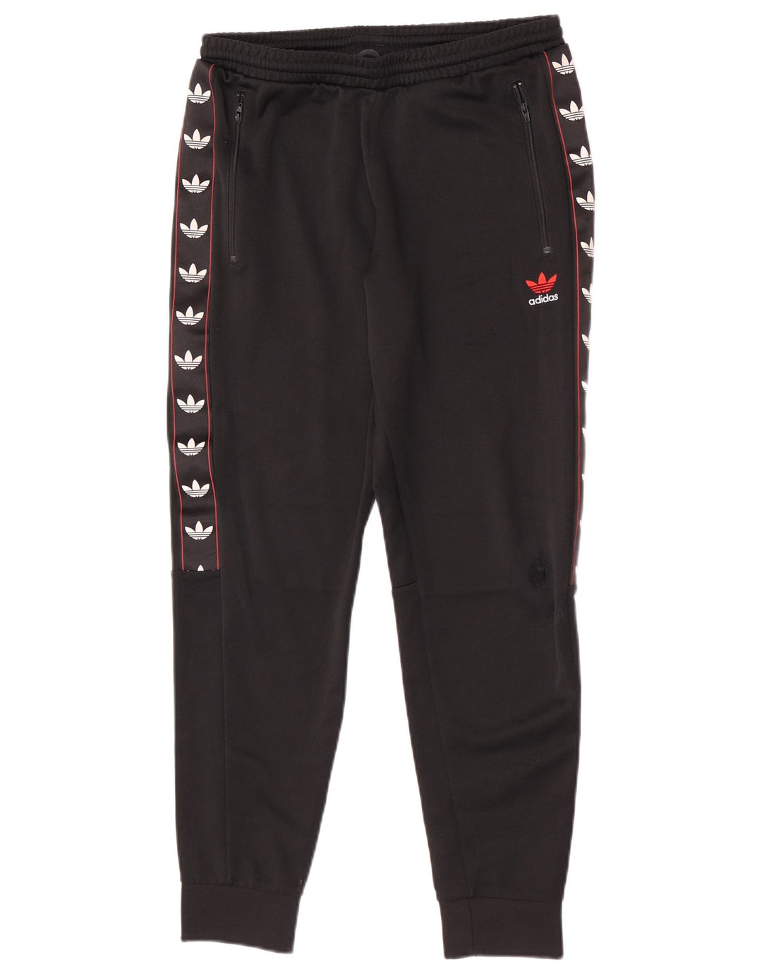 Adidas Mens Graphic Tracksuit Trousers Joggers Medium Black Colourblock