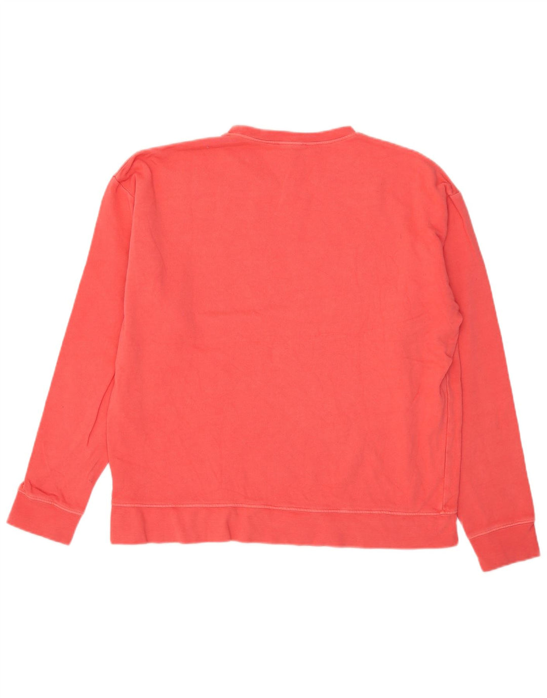 Topshop Womens Graphic Oversized Sweatshirt Jumper UK 14 Medium Pink Cotton