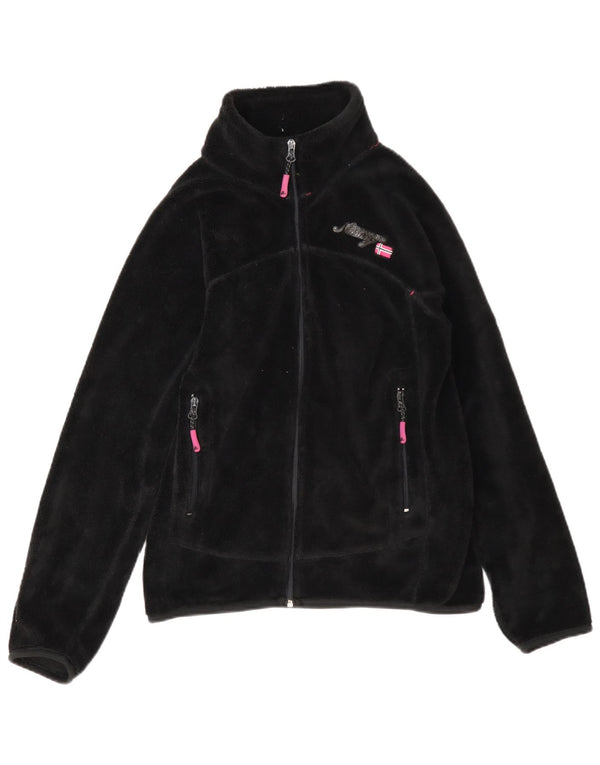 Chaqueta polar para mujer Geographical Noruega UK 40 Mediana Poliéster negro