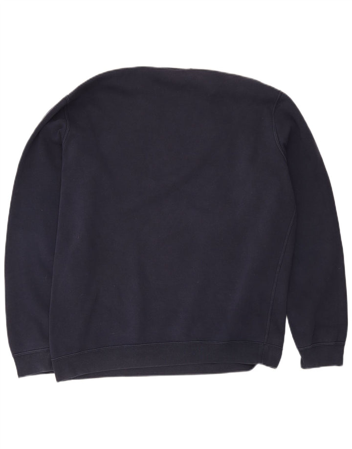 Nike Herren-Sweatshirt-Pullover, groß, marineblau, Baumwolle