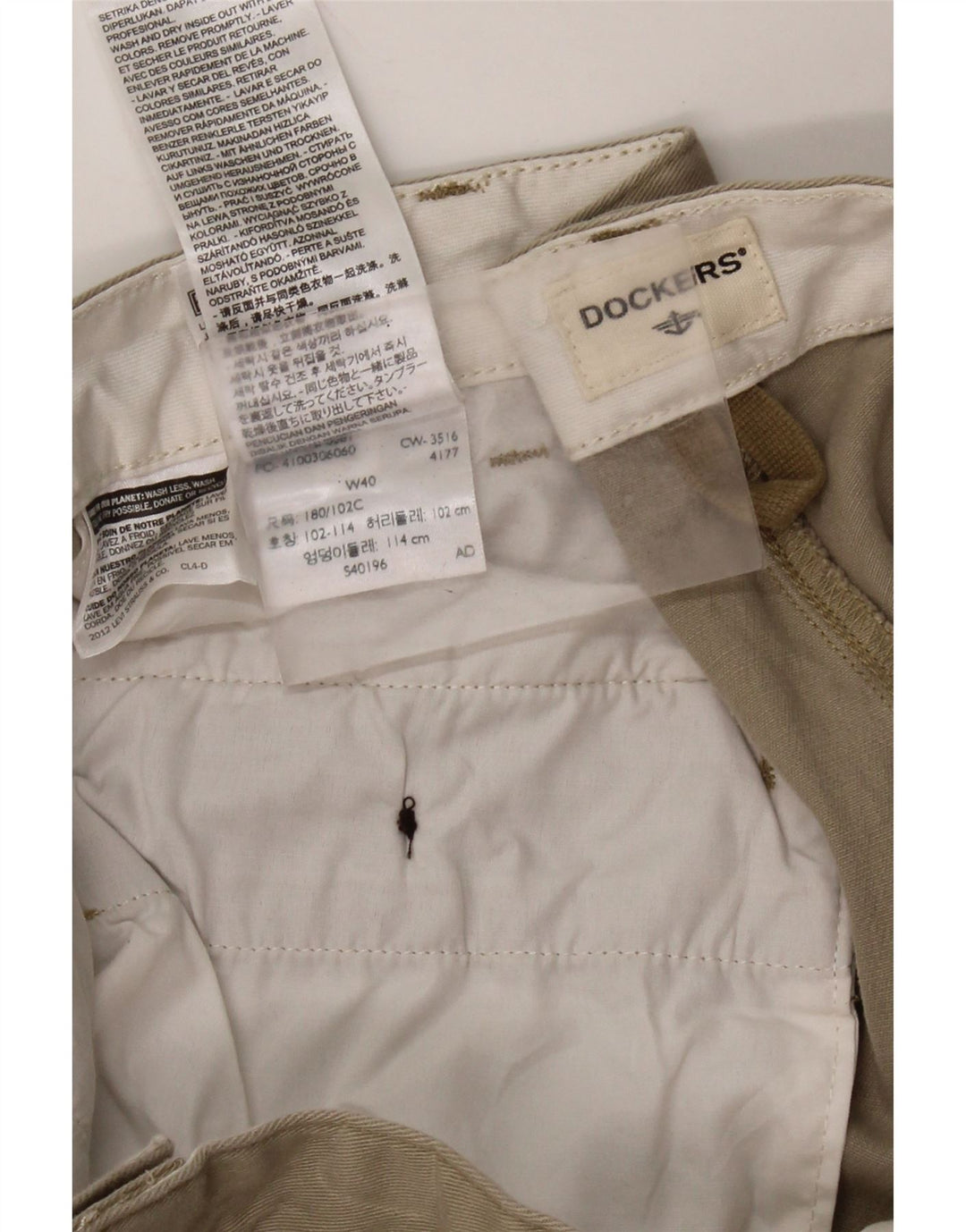 DOCKERS Mens Cargo Shorts W40 XL  Beige Cotton
