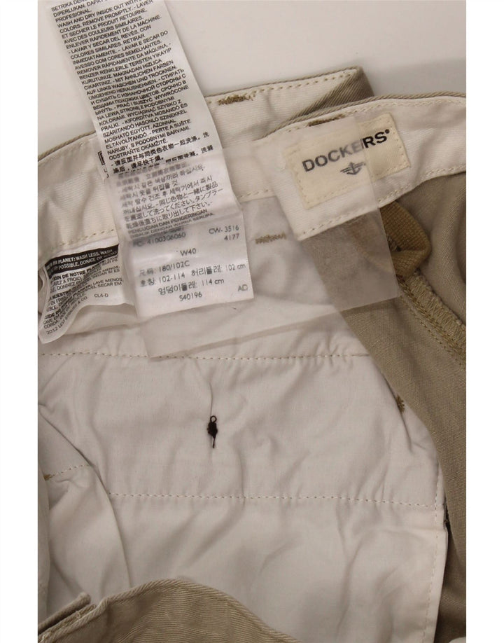 DOCKERS Mens Cargo Shorts W40 XL  Beige Cotton