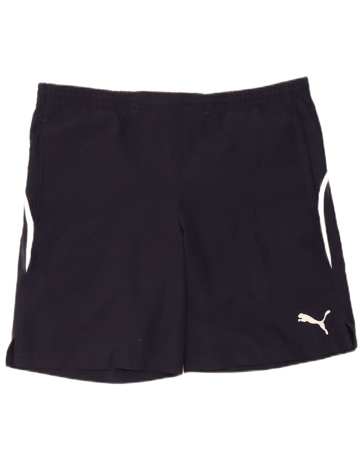 Pantaloni scurți sport PUMA pentru bărbați, poliester mediu albastru bleumarin